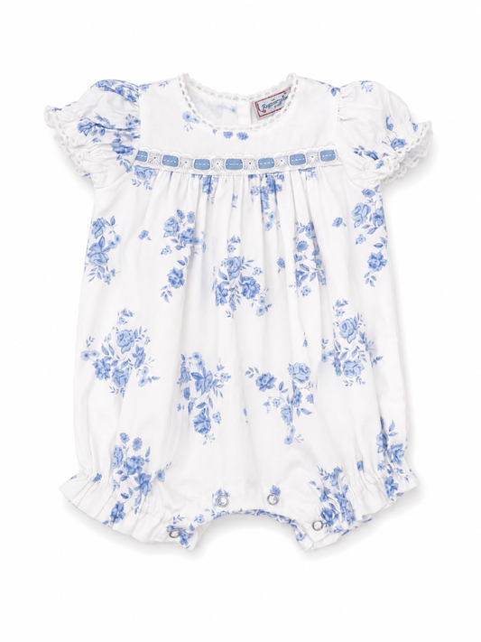 Cotton Kids - Blue Rose Romper