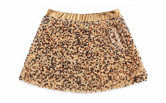 Lulu Bebe - Gold Sequin Skort