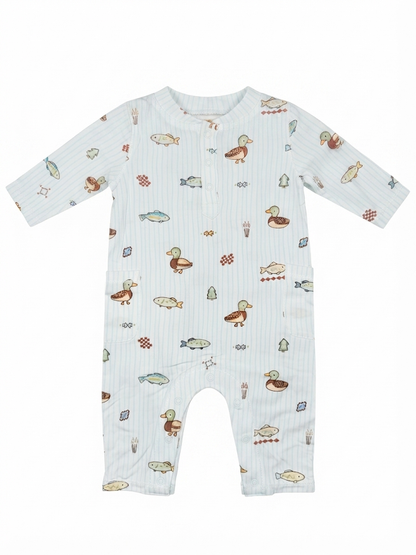 Angel Dear - Boy's Lake Cuties Romper