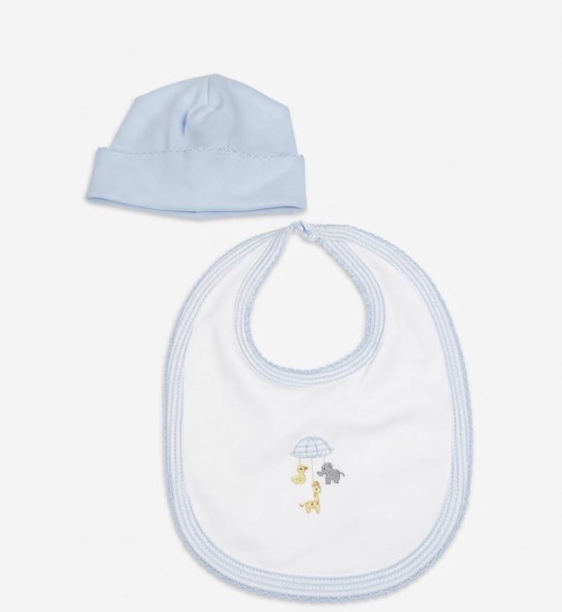 Baby Threads - Newborn Animal Bib & Hat Set