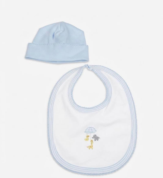 Baby Threads - Newborn Animal Bib & Hat Set