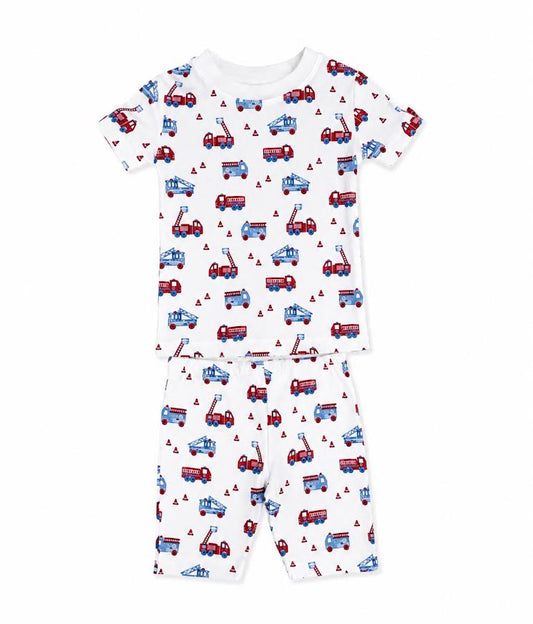 Kissy Kissy - Fire Truck Short Sleeve And Shorts Set