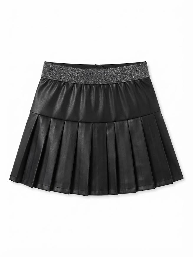 EC - Black Pleather Skirt