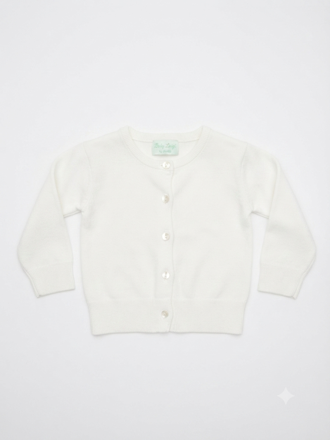 Julius Berger - White Knit Cardigan