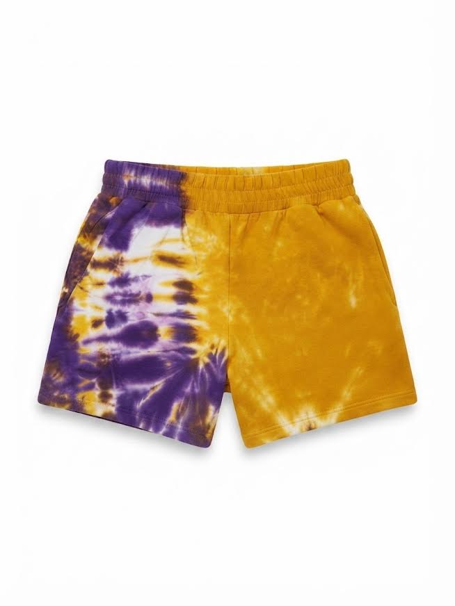 ERGE - Tie Dye Purple/Gold Shorts