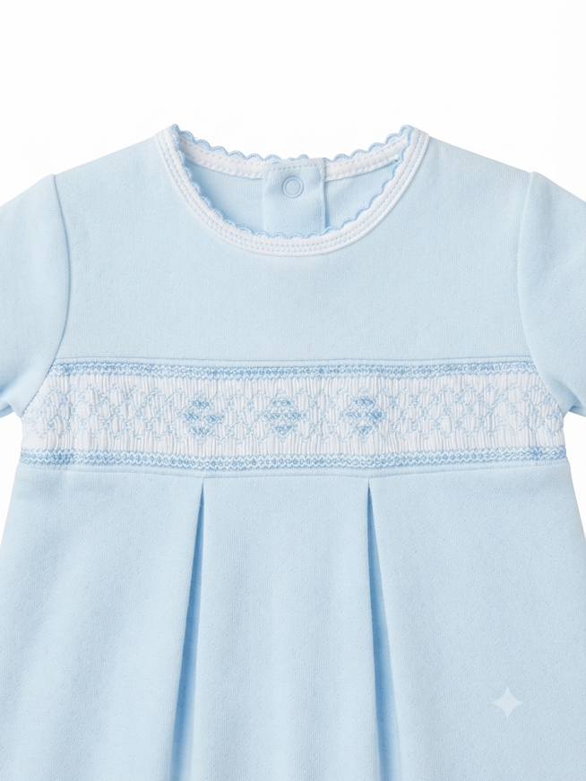 Baby Threads - Sweet Blue Smocked Converter