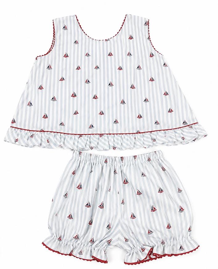 Claire & Charlie - Sailboat 2 Piece Set