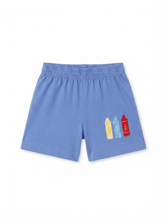 Luigi - Solid Boys Shorts w/ Crayons