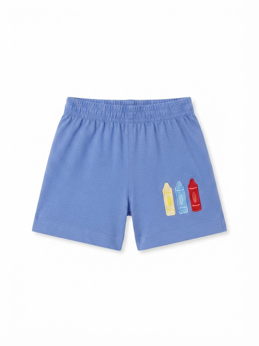 Luigi - Solid Boys Shorts w/ Crayons