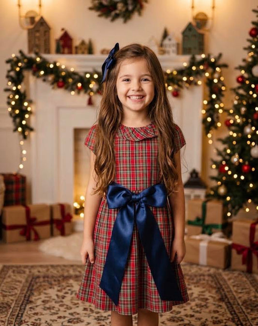 Bailey Boys - Tartan with Navy Cord - Dress