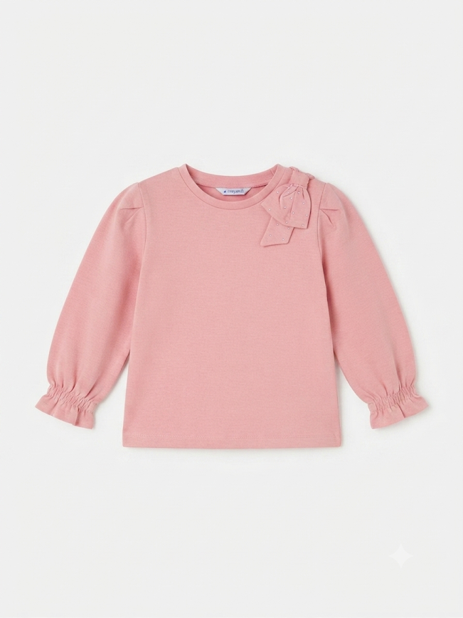 Mayoral - Girl's Rose Long Sleeve Shirt With Bow