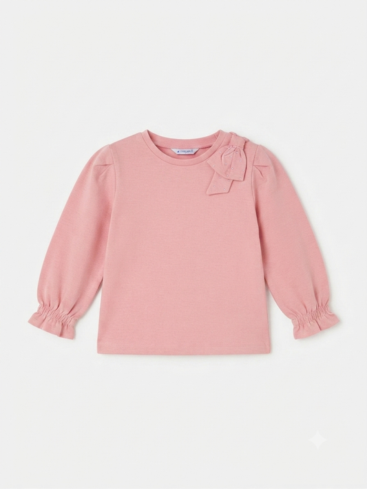 Mayoral - Girl's Rose Long Sleeve Shirt With Bow