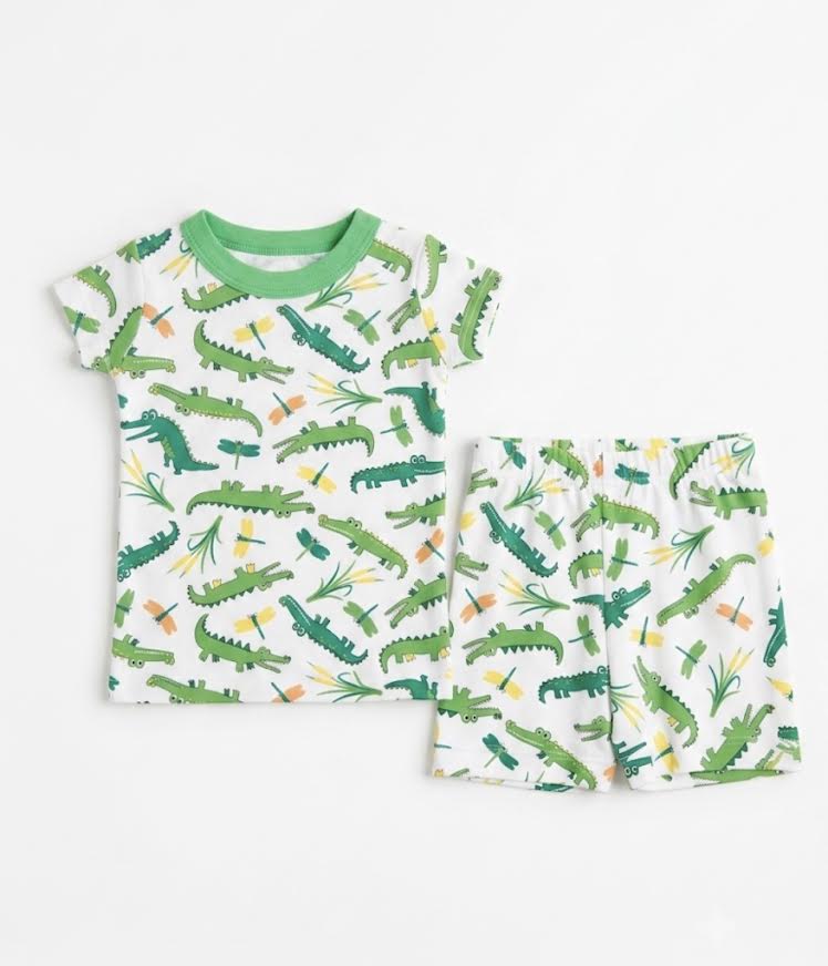 Magnolia Baby - Alligator And Dragon bug Pajama Set