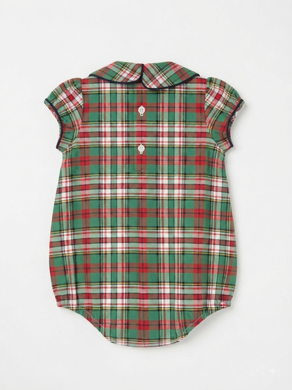 Bailey Boys - Girl's Christmas Plaid Bubble