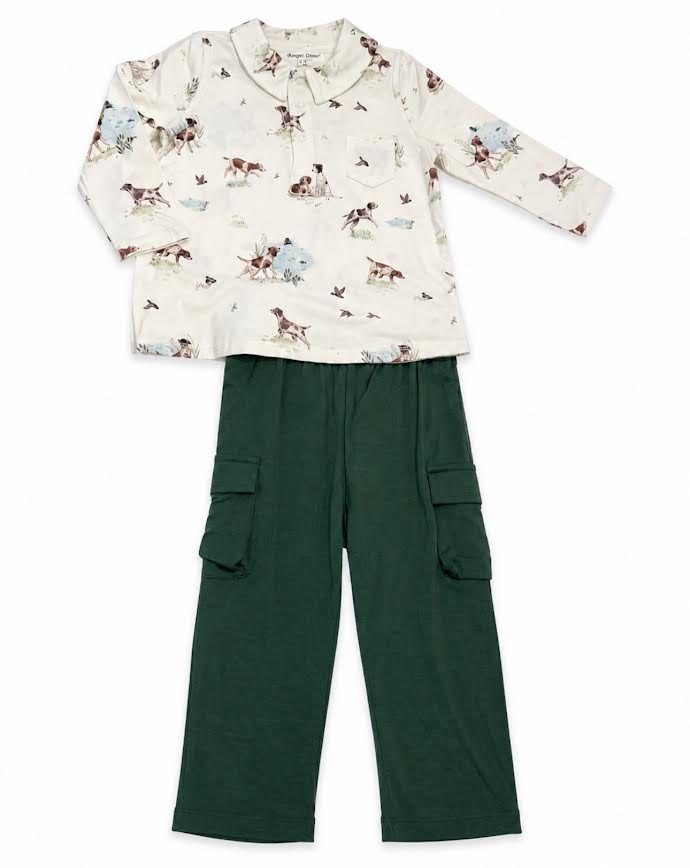 Angel Dear - Pointer Pups & Duck Buddies Polo With Pants