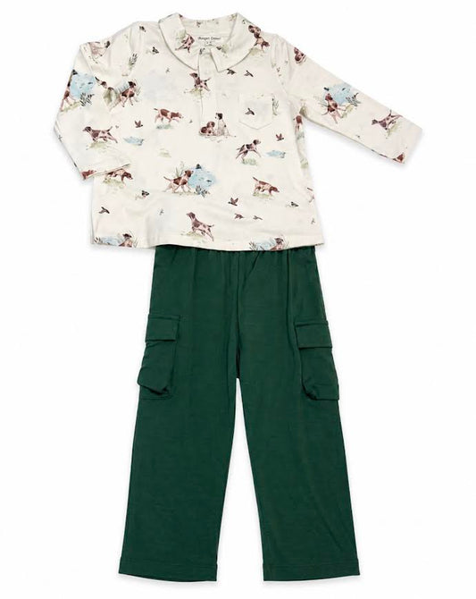 Angel Dear - Pointer Pups & Duck Buddies Polo With Pants