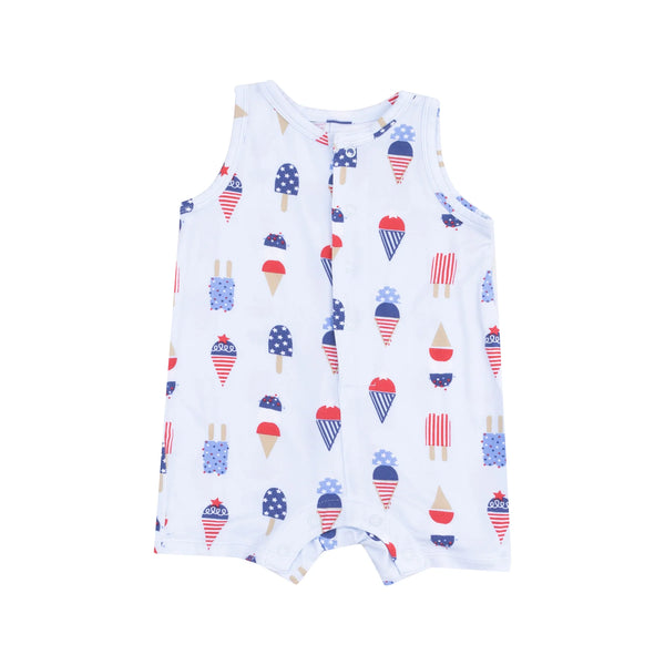 Angel Dear- American Ice Cream Blue Romper