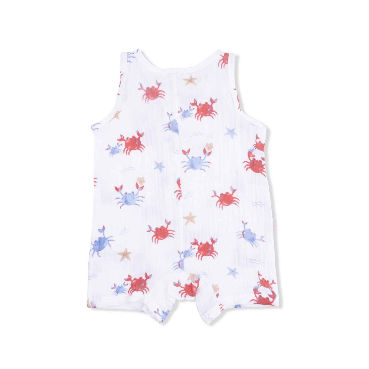 Angel Dear - Crayon Crabs - Sleeveless Shortie Romper