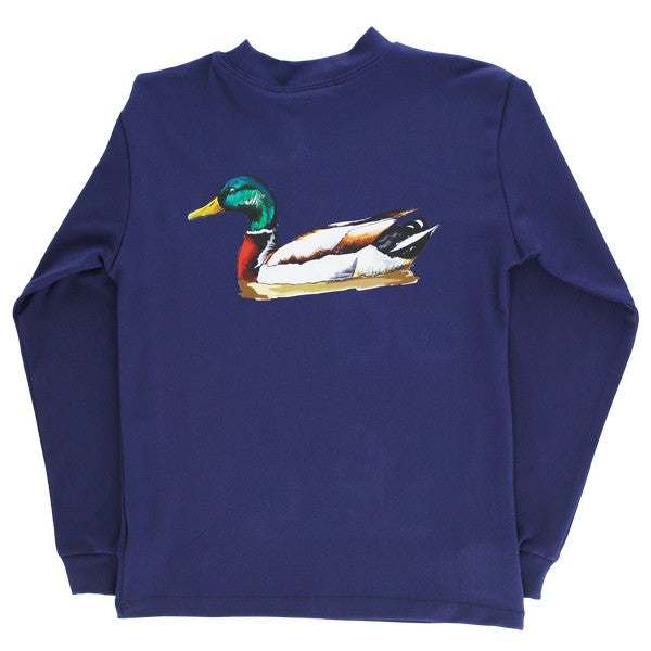 J. Bailey - Navy LS duck shirt