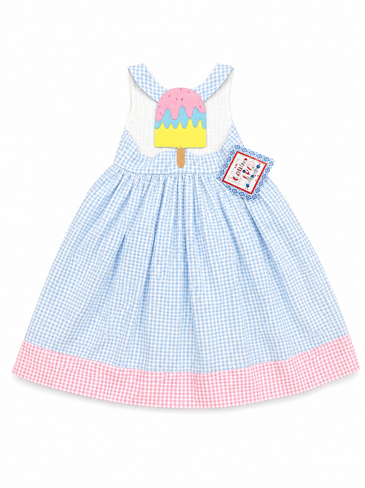 Cotton Kids Ice Cream Back Dress