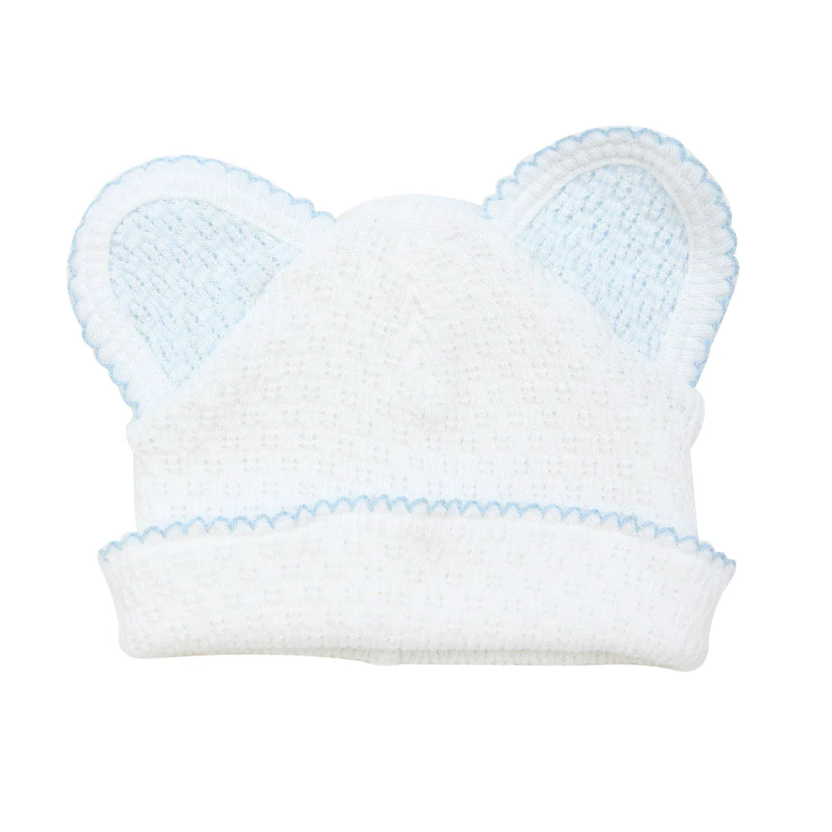Paty - Blue Baby Knit Bear Beanie