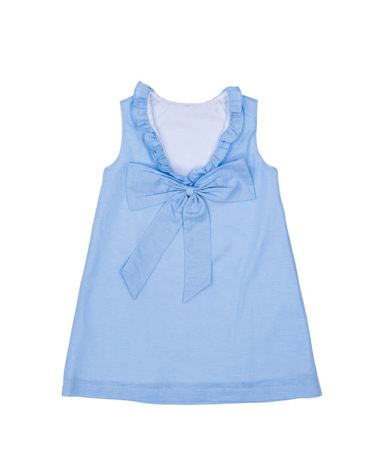 The Oaks - Karla Blue Linen Dress