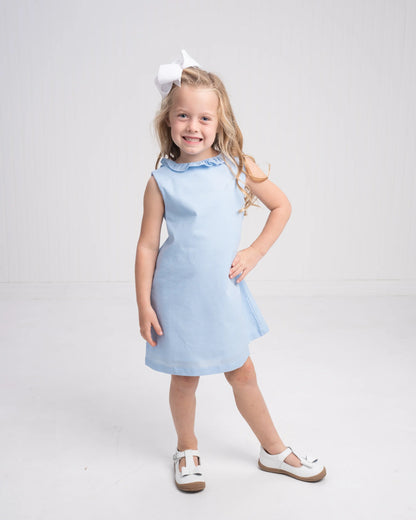 The Oaks - Karla Blue Linen Dress