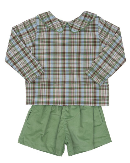 The Oaks - Greenbriar Plaid Short Set