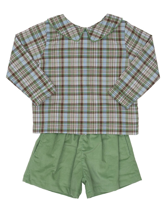 The Oaks - Greenbriar Plaid Short Set