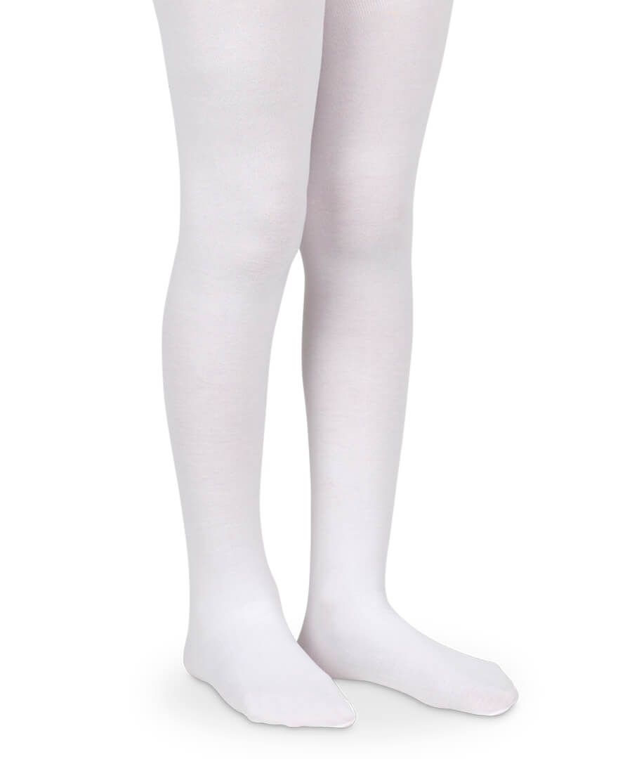Jefferies Socks - White Pima Cotton Tights