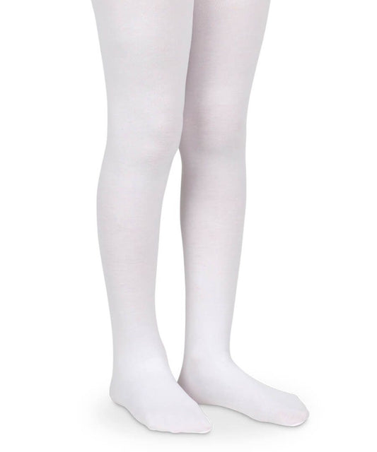Jefferies Socks - White Pima Cotton Tights