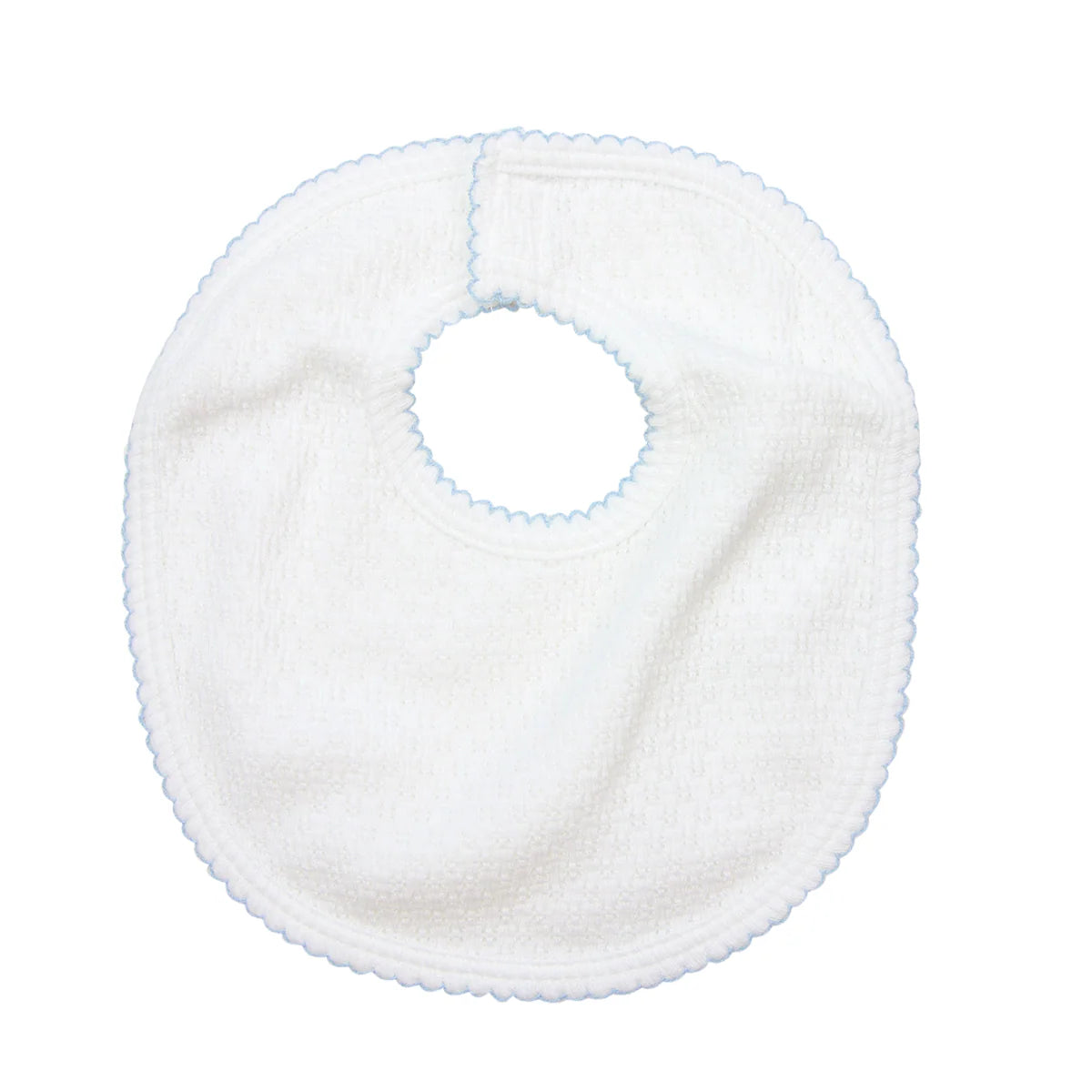 Paty - Blue Trim Knit Bib
