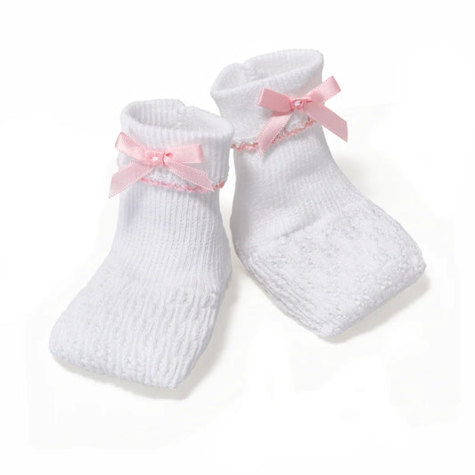 Paty - Pink Knit Booties