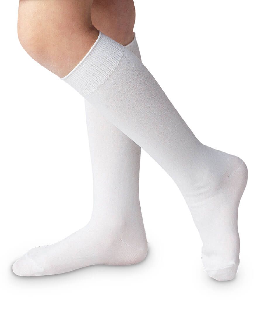 Jefferies Socks - White Knee High Socks