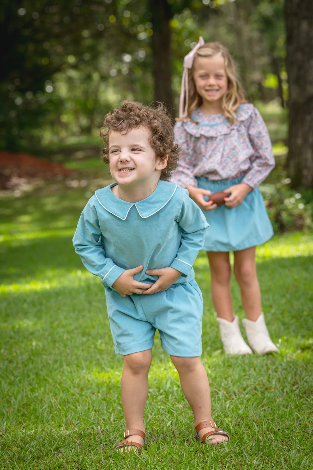 The Oaks - John Heirloom Blue Short Set
