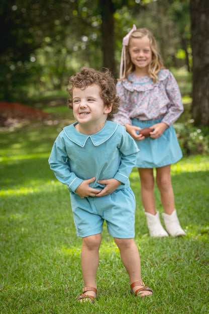 The Oaks - John Heirloom Blue Short Set