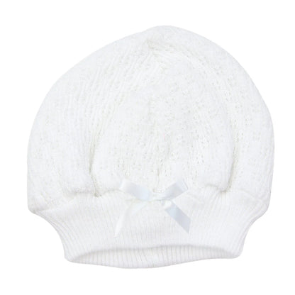 Paty - Baby Knit Beanie With Bow