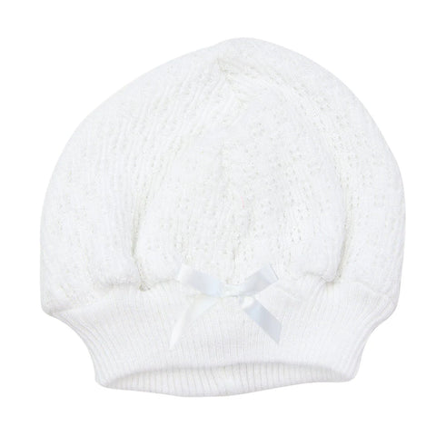 Paty - Baby Knit Beanie With Bow