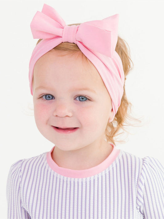 Rufflebutts - Pink Swim Bow Headband