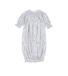 Baby Loren - Vivian Floral Hand Smocked Bishop Gown