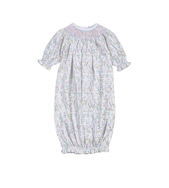 Baby Loren - Vivian Floral Hand Smocked Bishop Gown