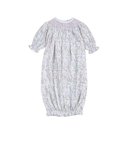 Baby Loren - Vivian Floral Hand Smocked Bishop Gown