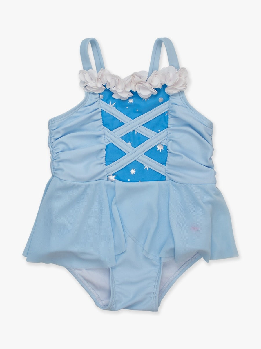 Rufflebutts - Princess Blue Crystal 1pc. Swimsuit