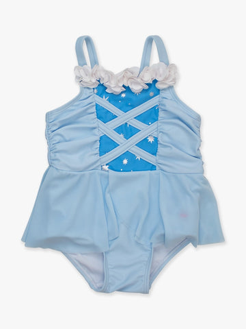 Rufflebutts - Princess Blue Crystal 1pc. Swimsuit