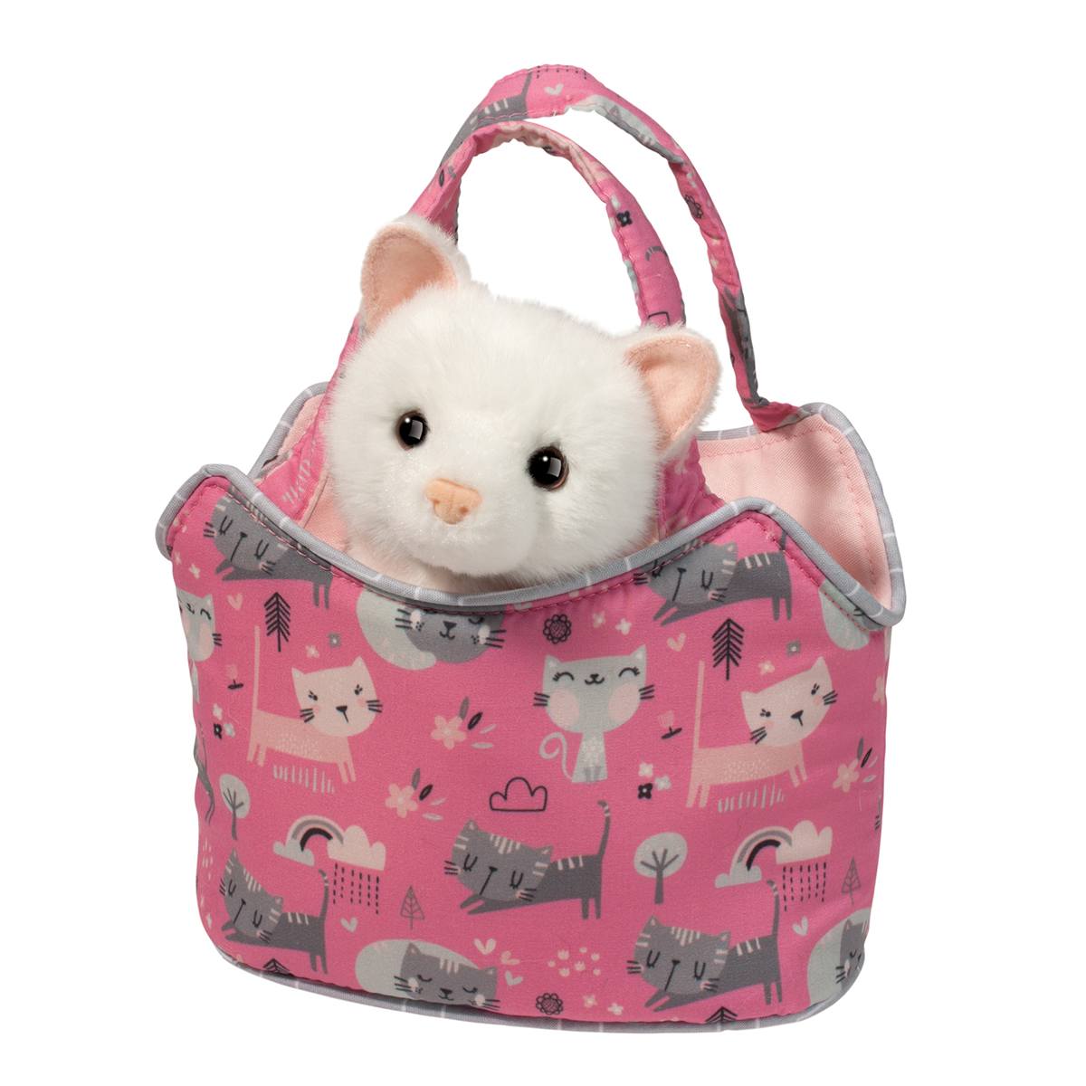 Douglas - Purr-Fect Pals Sassy Sak with White Cat