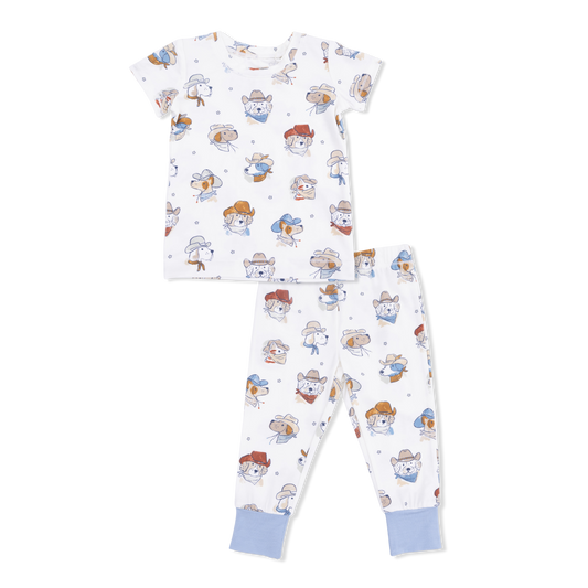Angel Dear - Cowdogs - Short Sleeve Loungewear Set