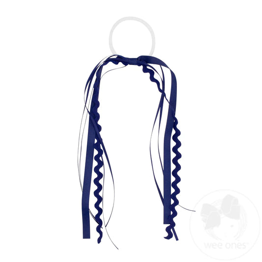 Wee Ones - Navy Ribbon Streamer Pony