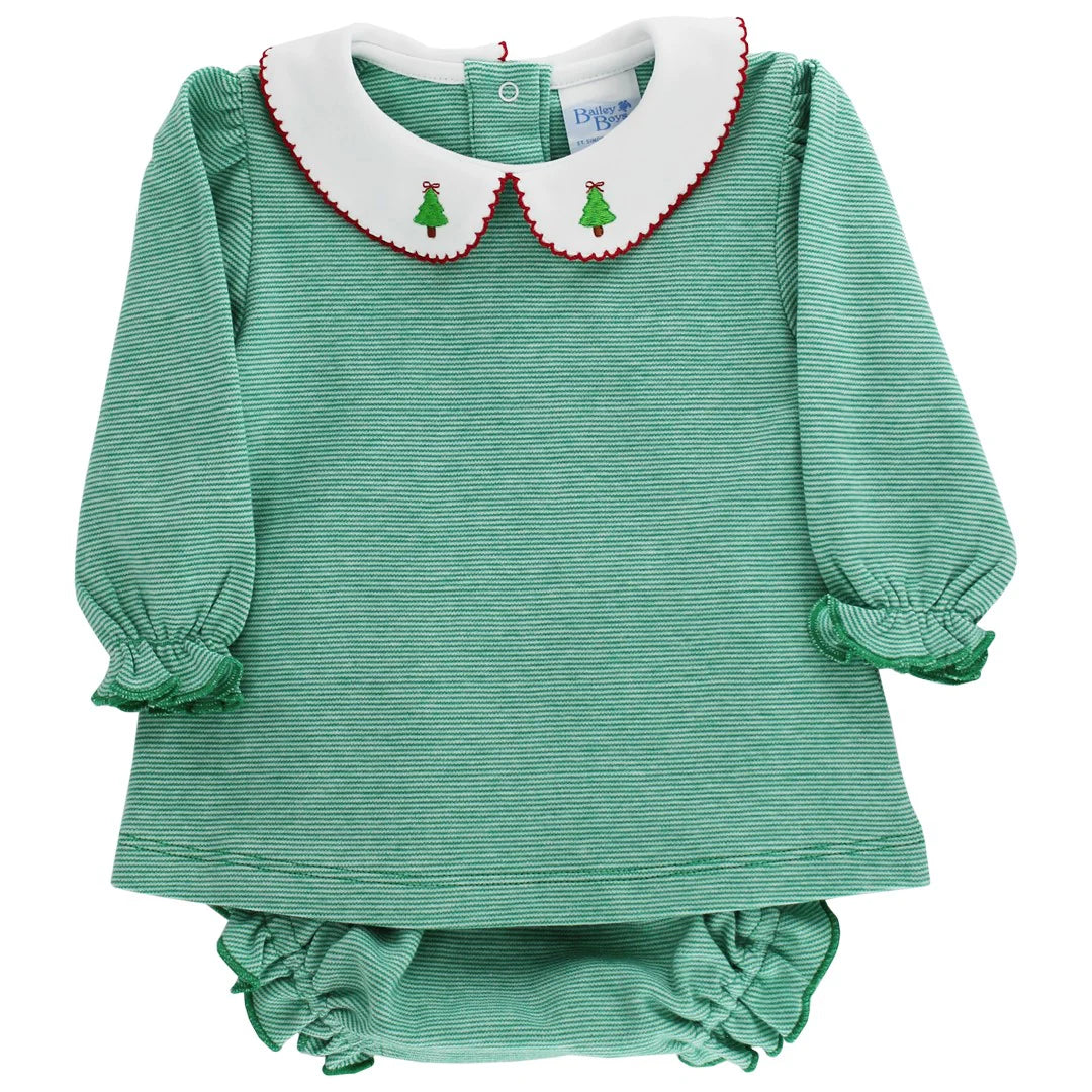 Bailey Boys - Christmas Trees Diaper Cover Girls