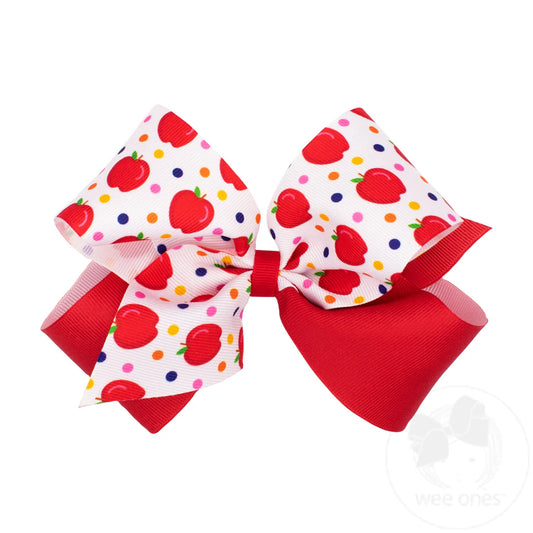 Wee Ones - King Apple Print Bow