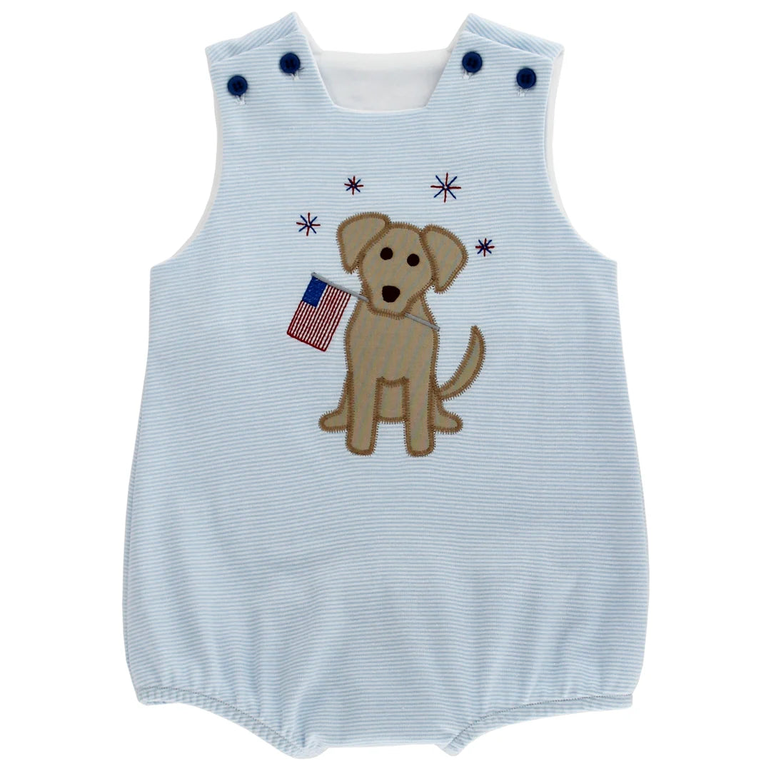 Bailey Boys - Boy's Patriotic Pup Knit Infant Bubble